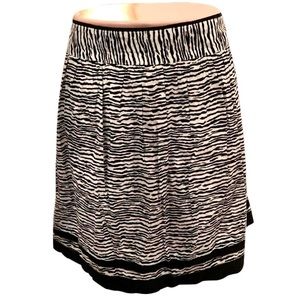 LOFT Zebra Striped Skirt